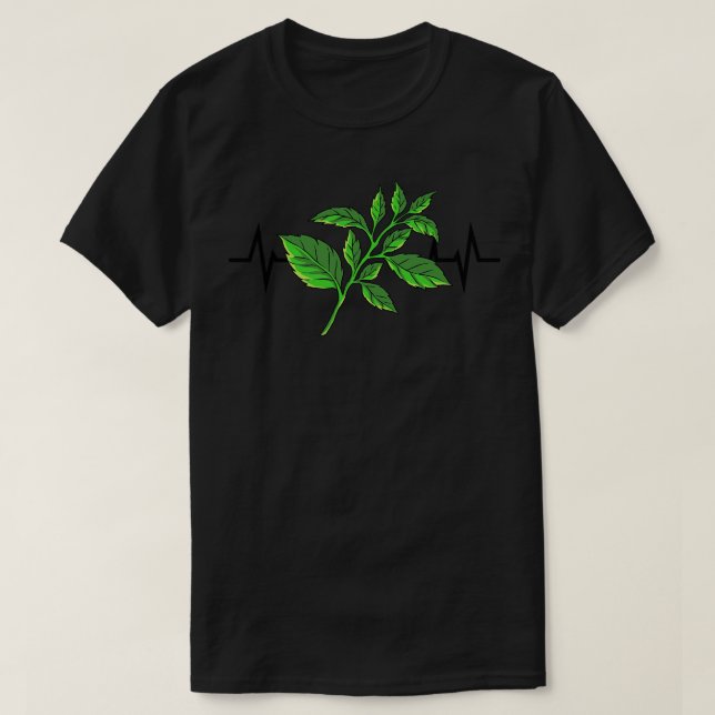 Basil Plant Heartbeat T-Shirt
