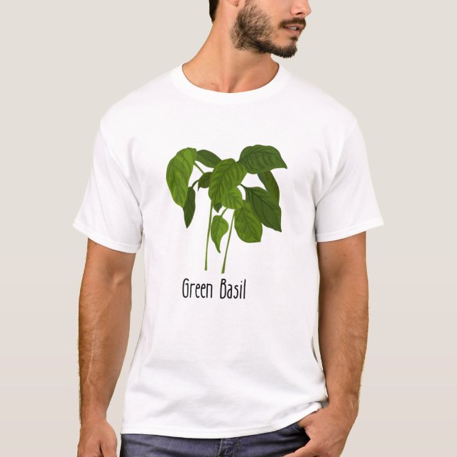 Basil Spices Herb T-Shirt (Front)