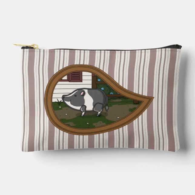 Basil the Pig Accessory Pouch (Front)
