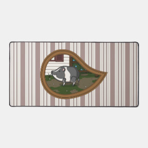 Basil the Pig Desk Mat