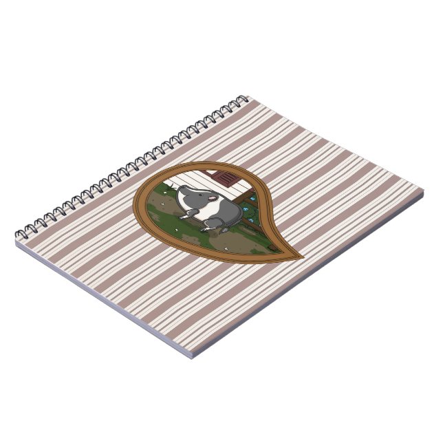 Basil the Pig Notebook (Left Side)
