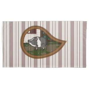 Basil the Pig Pillow Case
