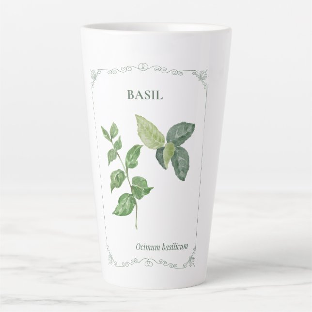 Basilic - latte mug (Front)