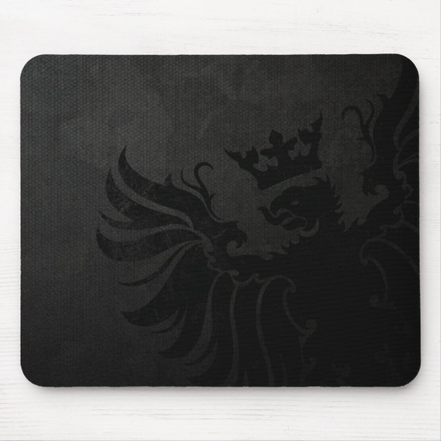 Basilica Corps Black Mousepad (Front)