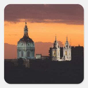 Basilica da Estrela, Bairro Alto, Lisbon, Square Sticker