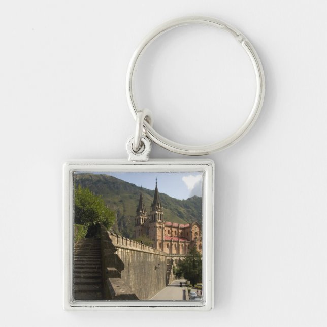 Basilica de Covadonga, northwestern Spain. Key Ring (Front)