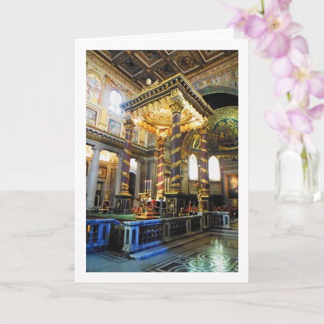 Basilica Di Santa Maria Maggioret, Roma Card (Orchid)