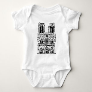 basilica Notre Dame Baby Bodysuit