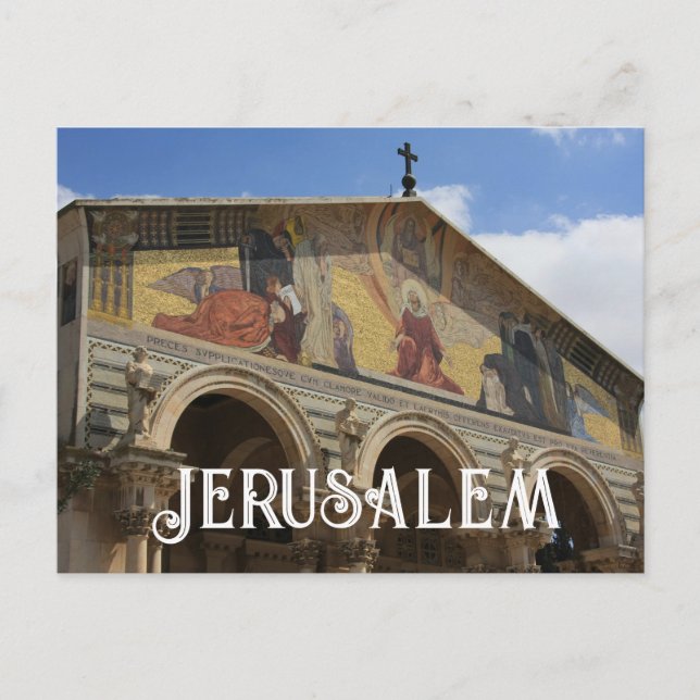 Basilica of Agony Jerusalem Israel  Postcard (Front)