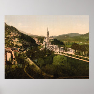 Basilica of Notre Dame, Lourdes, France Poster
