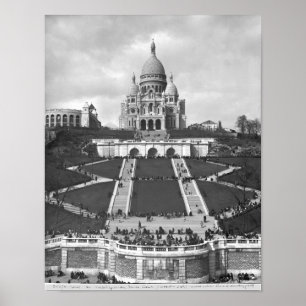 Basilica of Sacre-Coeur, Montmartre, 1876-1910 Poster