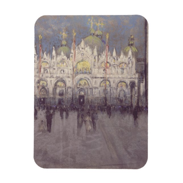Basilica Of Saint Mark Byzantine Architecture Art Magnet (Vertical)