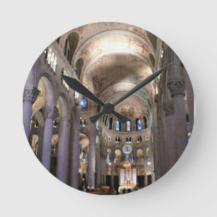 Basilica of Sainte Anne de Beaupre, Quebec, Canada Round Clock