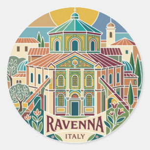 Basilica of San Vitale Italy Classic Round Sticker
