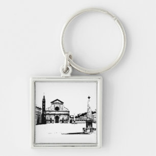 Basilica of Santa Maria Novella in Florence, Italy Key Ring