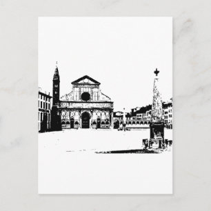 Basilica of Santa Maria Novella in Florence, Italy Postcard