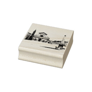 Basilica of Santa Maria Novella in Florence, Italy Rubber Stamp