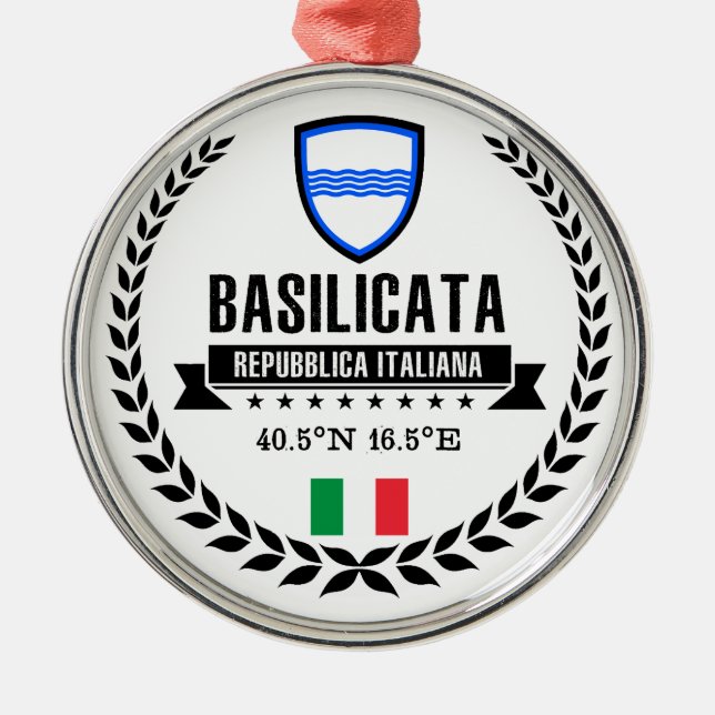Basilicata Metal Ornament (Front)