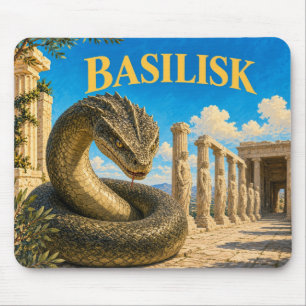 Basilisk, Gothic Fantasy Monster Mouse Pad