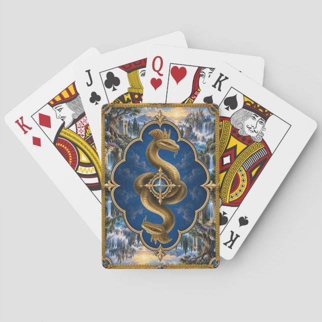 Basilisk, Gothic Fantasy Monster Playing Cards (Back)