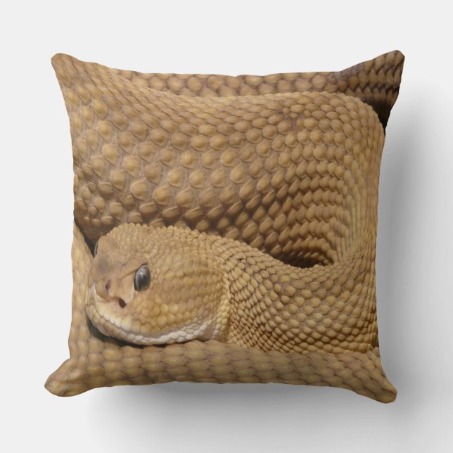 Basilisk Pit Viper Rattlesnake Cushion (Front)