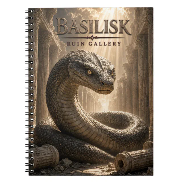 Notebook Image Basilisk Ruin Gallery Dark Cinema Notebook | Zazzle