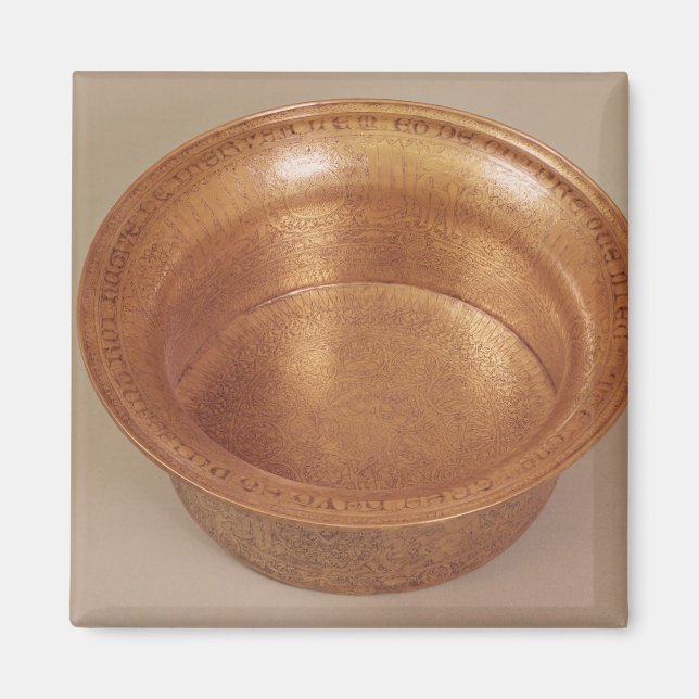 Basin decorated with geometric patterns magnet (Front)
