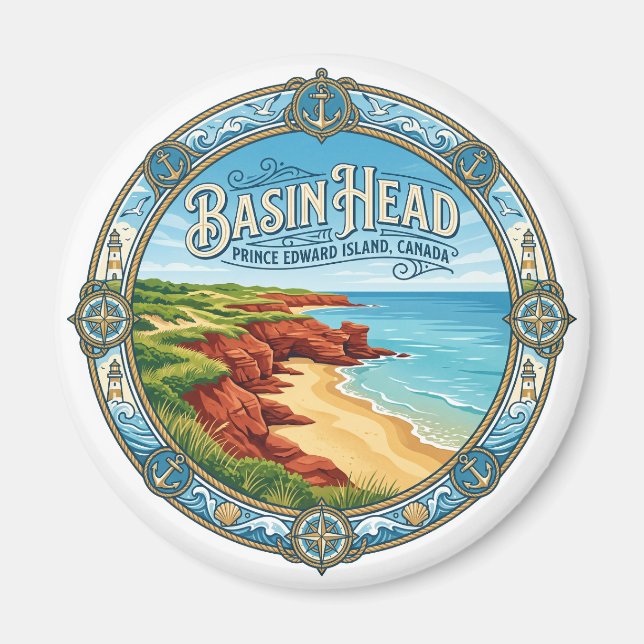 Basin Head Canada Magnet (Front)