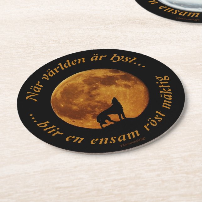 Basis — Significant Voice Round Paper Coaster (Angled)