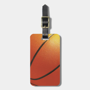 Baskeball custom luggage tag
