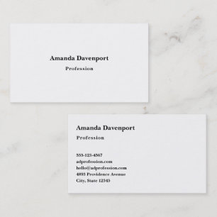 Baskerville Font Template for Business Card