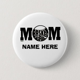 BASKET BALL MOM BUTTON