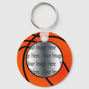 basket ball photo key ring
