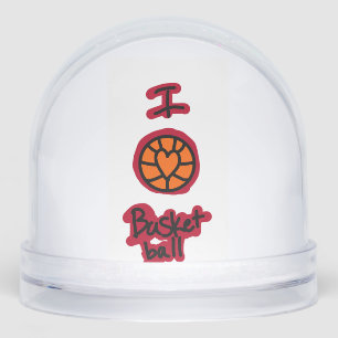 basket ball snow globe