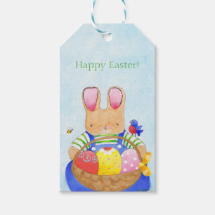 Basket Bunny Gift Tag