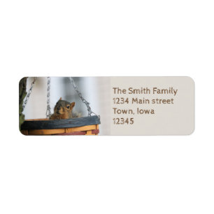Basket case return address label