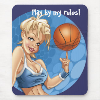 Basket Gir Pin-up Mouse Pad
