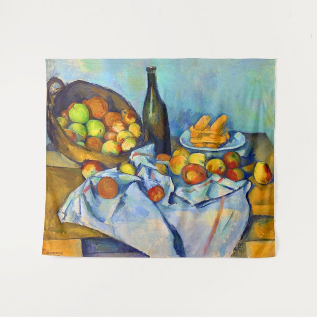 Basket of Apples by Cezanne Tapestry (Front (Horizontal))