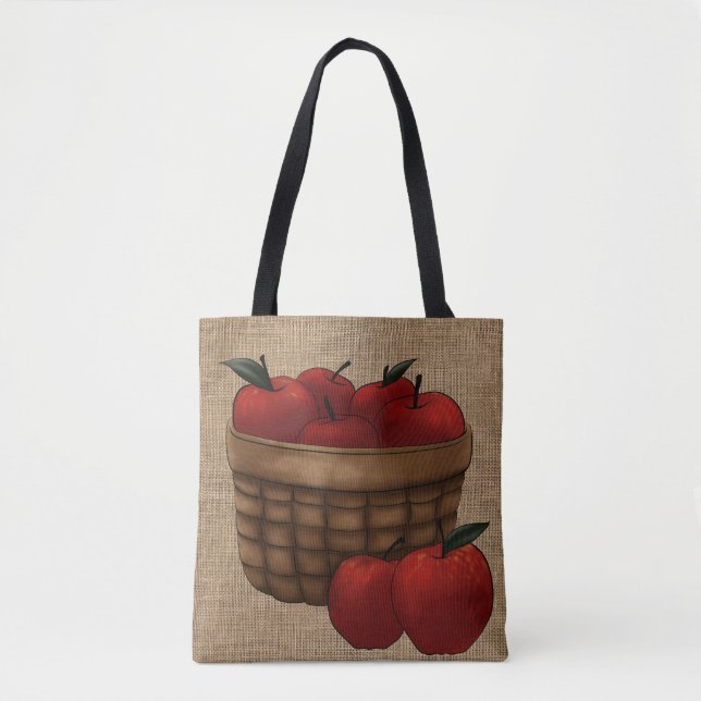 Basket of Apples Tote Bag (Front)