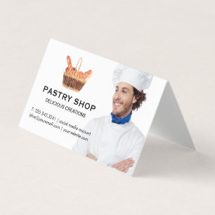 Basket of Baguettes   Chef Business Card