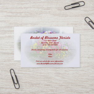 Basket of Blossoms Business Card