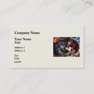 Basket of Crocheting and Thread Business Card