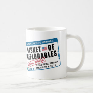 Basket of Deplorables Card Carrying Member Coffee Mug