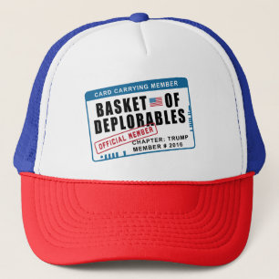 Basket of Deplorables Card Carrying Member Trucker Hat