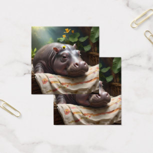 **"Basket of Dreams: A Baby Hippo’s Cozy Nap"**