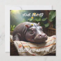 **"Basket of Dreams: A Baby Hippo’s Cozy Nap"**