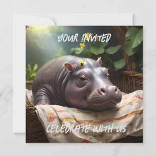 **"Basket of Dreams: A Baby Hippo’s Cozy Nap"** Save The Date