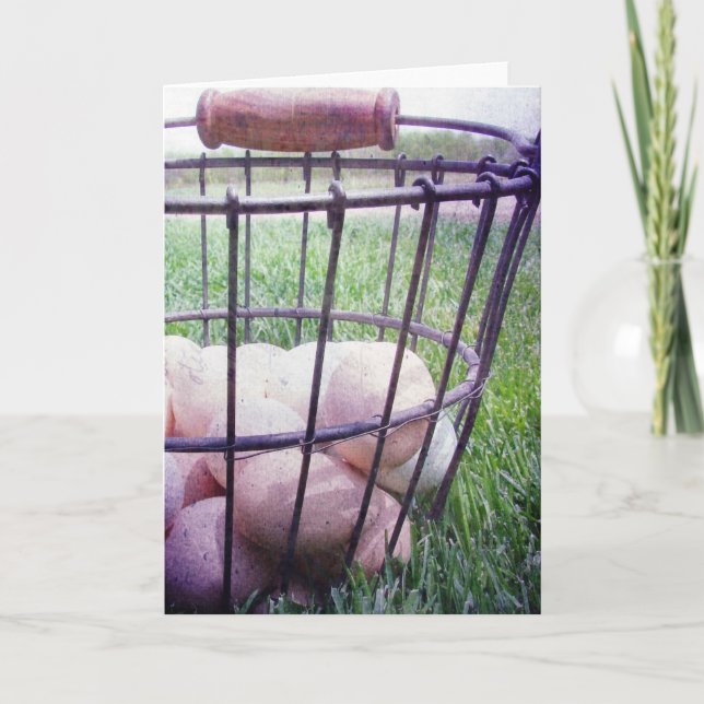 Basket of Eggs All Occasions Greeting Card (Front)