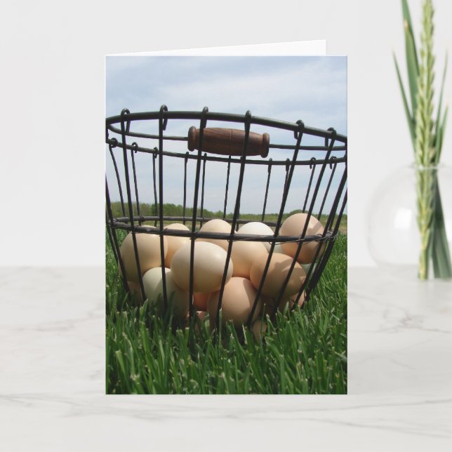 Basket of Eggs Card (Front)
