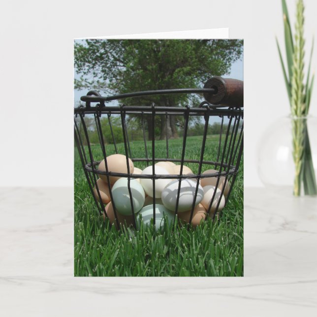 Basket of Eggs Card (Front)